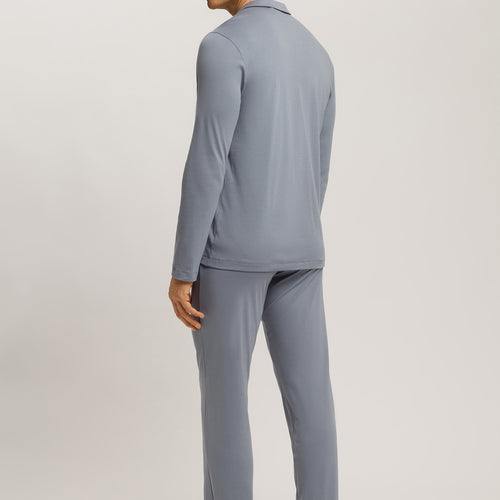 Night And Day Button Front Cotton Pajama Set | Cliff Grey 75587-2680