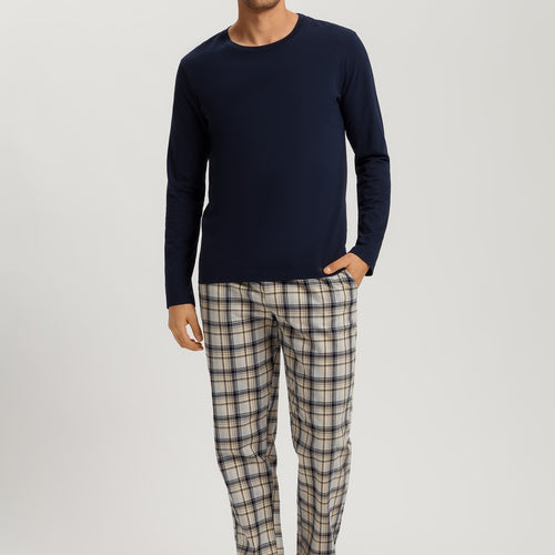 Cozy Comfort Cotton Drawstring Pajama Pants | Cardamom Check 75723-3042