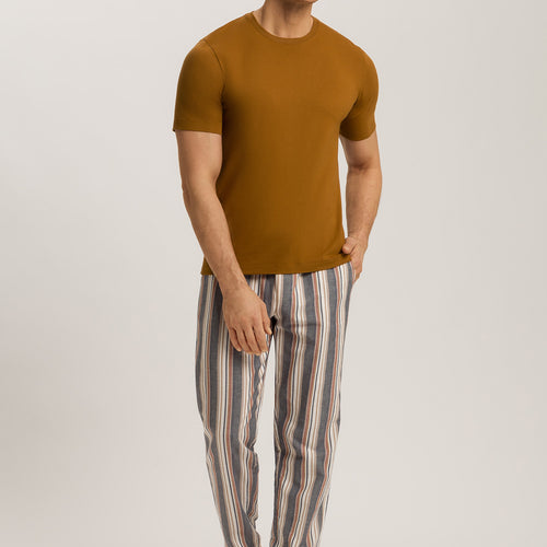 Cozy Comfort Cotton Drawstring Pajama Pants | Redwood Stripe 75723-3043