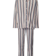 Cozy Comfort Cotton Flannel Button Front Pajama Set | Redwood Stripe 75724-3043