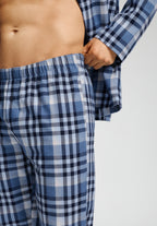 Cozy Comfort Cotton Flannel Button Front Pajama Set | Pacific Squares 75724-3126