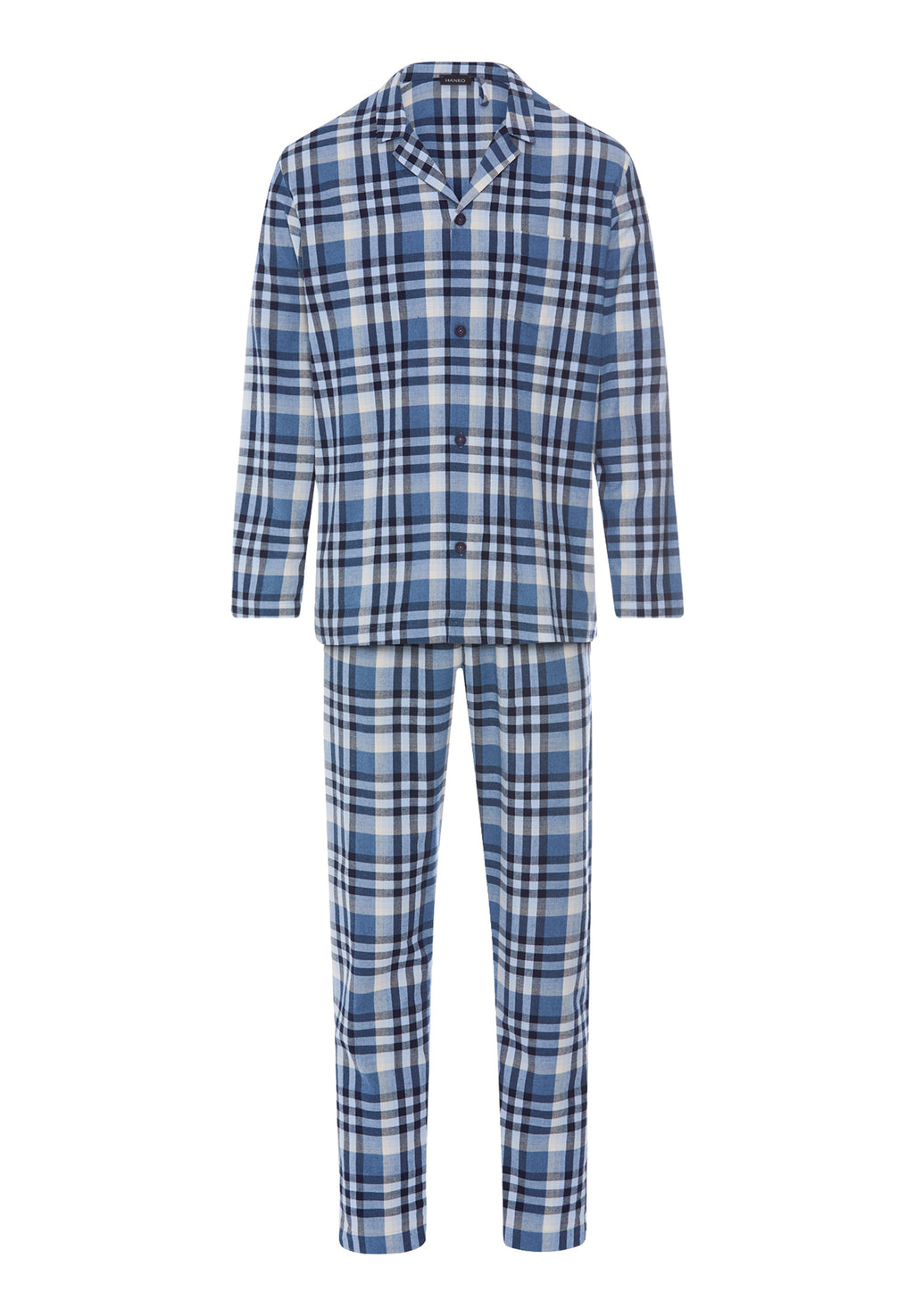 Cozy Comfort Cotton Flannel Button Front Pajama Set | Pacific Squares 75724-3126