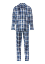 Cozy Comfort Cotton Flannel Button Front Pajama Set | Pacific Squares 75724-3126