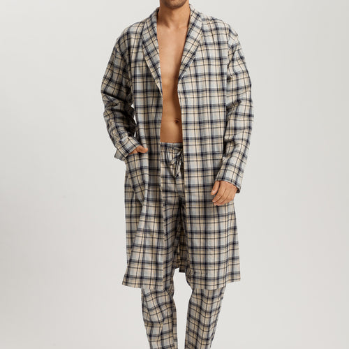 Cozy Comfort Cotton Flannel Robe | Cardamom Check 75729-3042