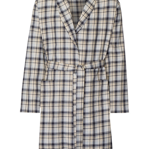 Cozy Comfort Cotton Flannel Robe | Cardamom Check 75729-3042