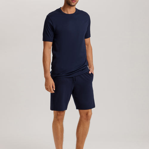 Night And Day Cotton Drawstring Shorts | Deep Navy 75750-1610