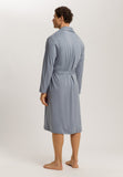 Night And Day Shawl Collar Cotton Robe 120cm | Cliff Grey 75755-2680