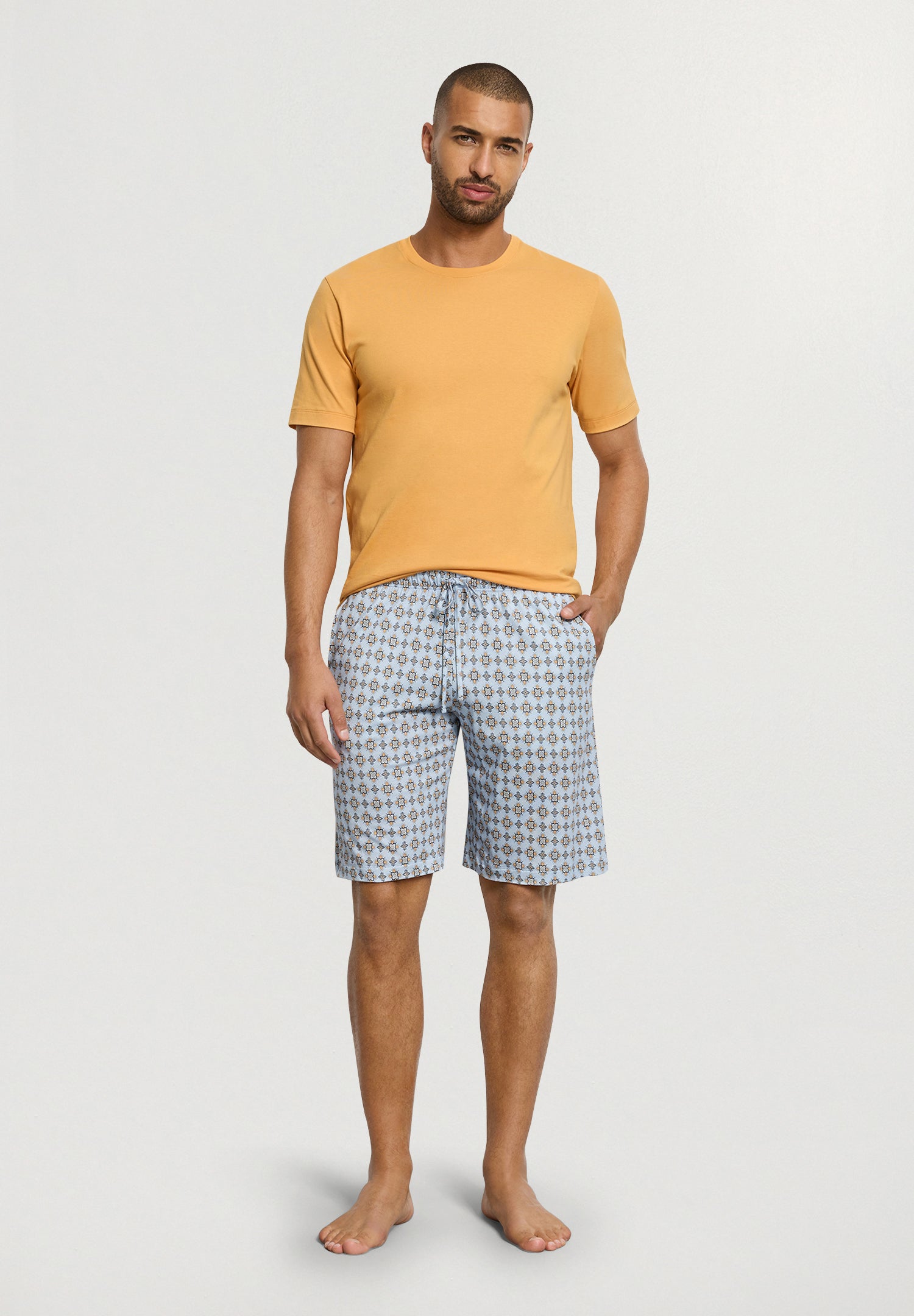 Night And Day Cotton Drawstring Shorts | Pumpkin Ornaments 75756-3105