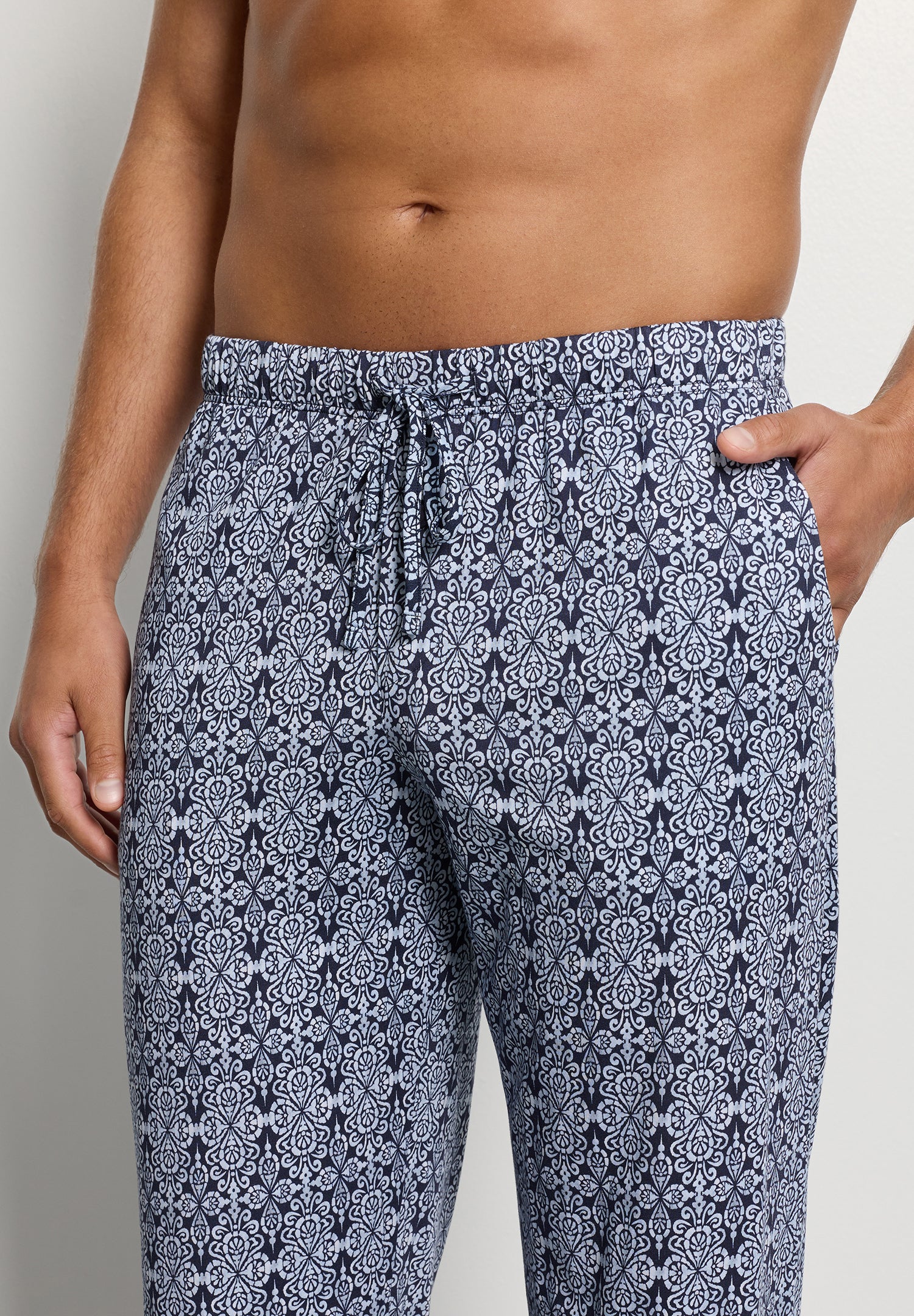 Night And Day Cotton Drawstring Pants | Heritage Tiles 75757-3104
