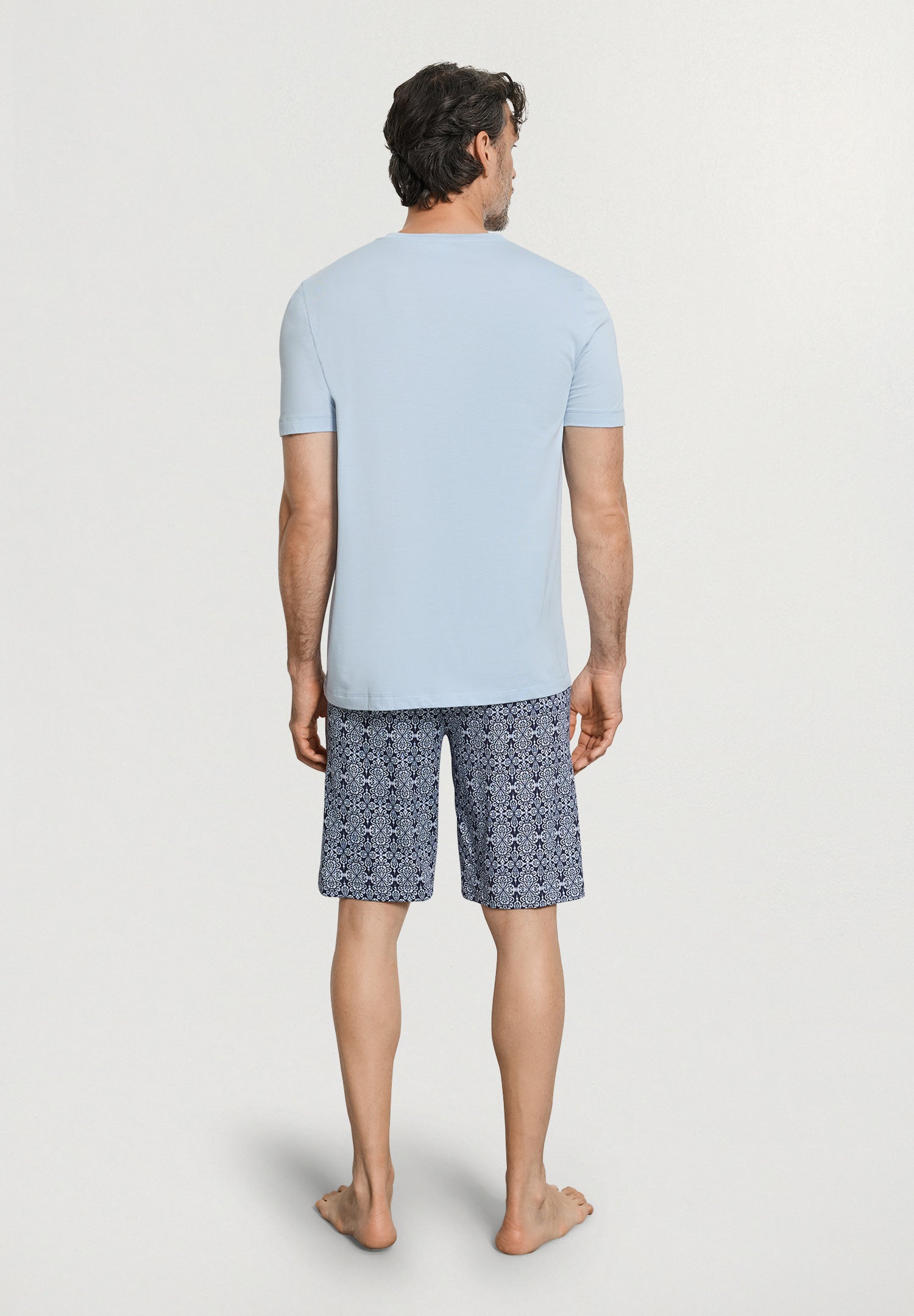 Night And Day Cotton and TENCEL™ V-Neck Pajama Set | Heritage Tiles 75758-3104