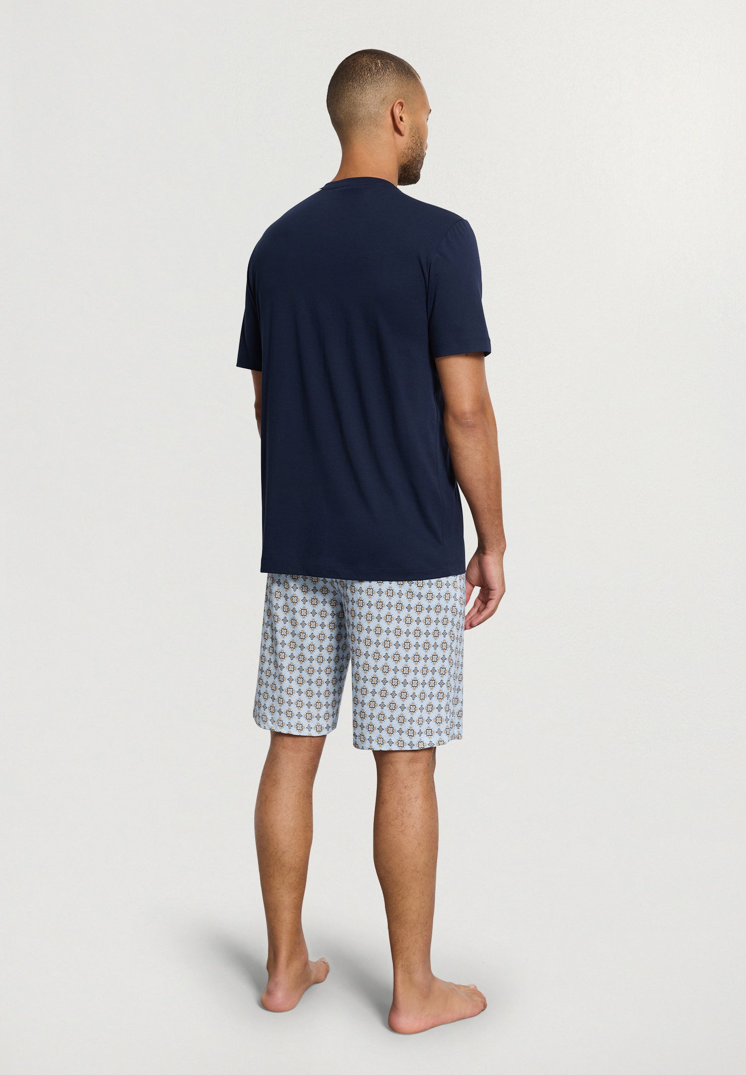 Night And Day Cotton and TENCEL™ Crew Neck Pajama Set | Pumpkin Ornaments 75759-3105