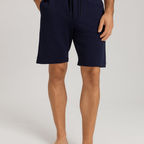 Natural Living Organic Cotton Drawstring Shorts | Deep Navy 75772-1610