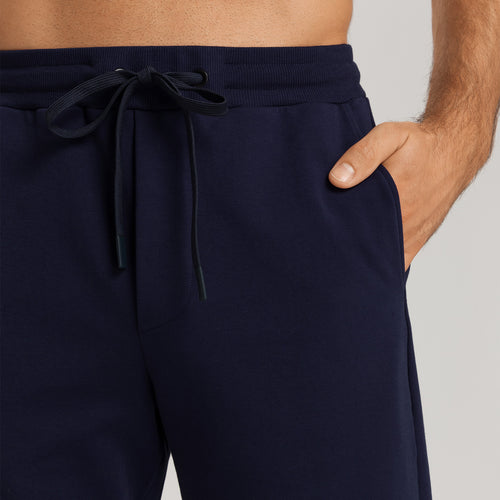 Natural Living Organic Cotton Drawstring Shorts | Deep Navy 75772-1610