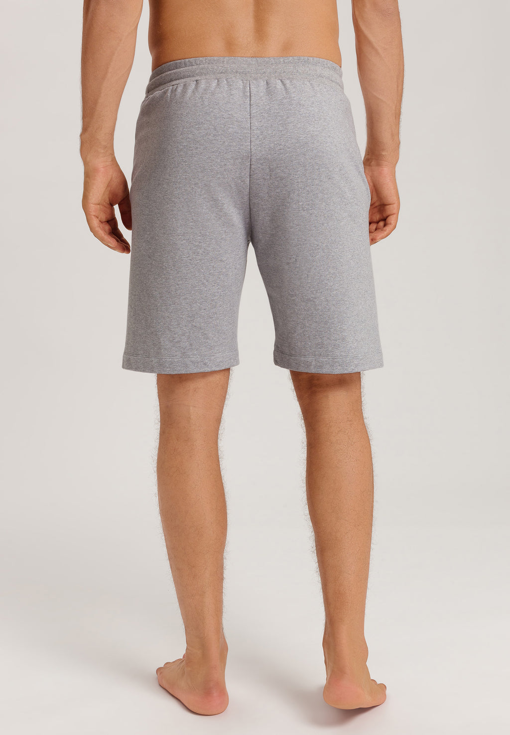 Natural Living Organic Cotton Drawstring Shorts | Grey Melange 75772-3014