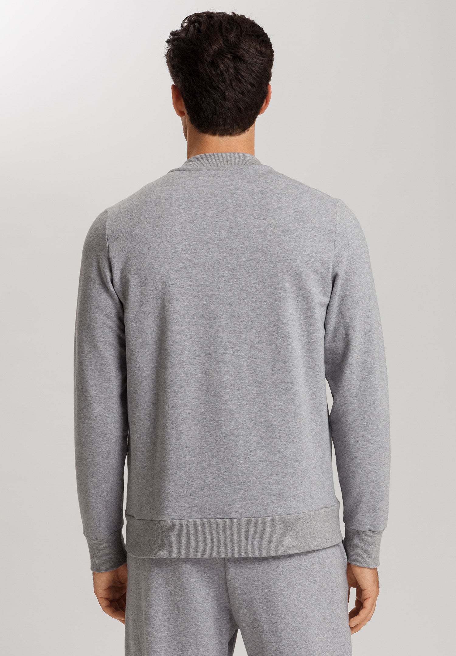 Natural Living Organic Cotton Zip-Up Sweatshirt | Grey Melange 75774-3014