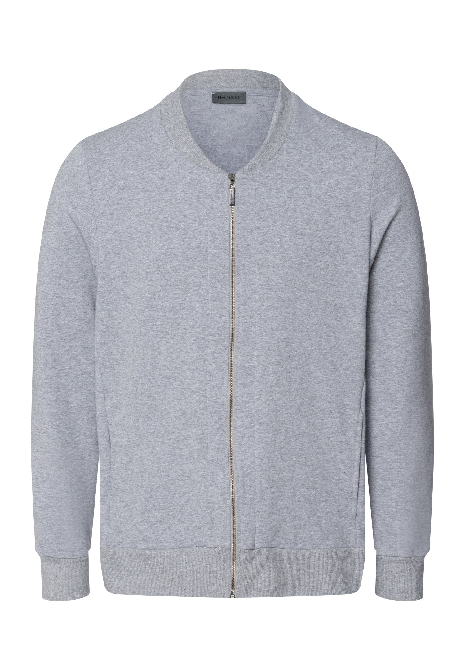 Natural Living Organic Cotton Zip-Up Sweatshirt | Grey Melange 75774-3014