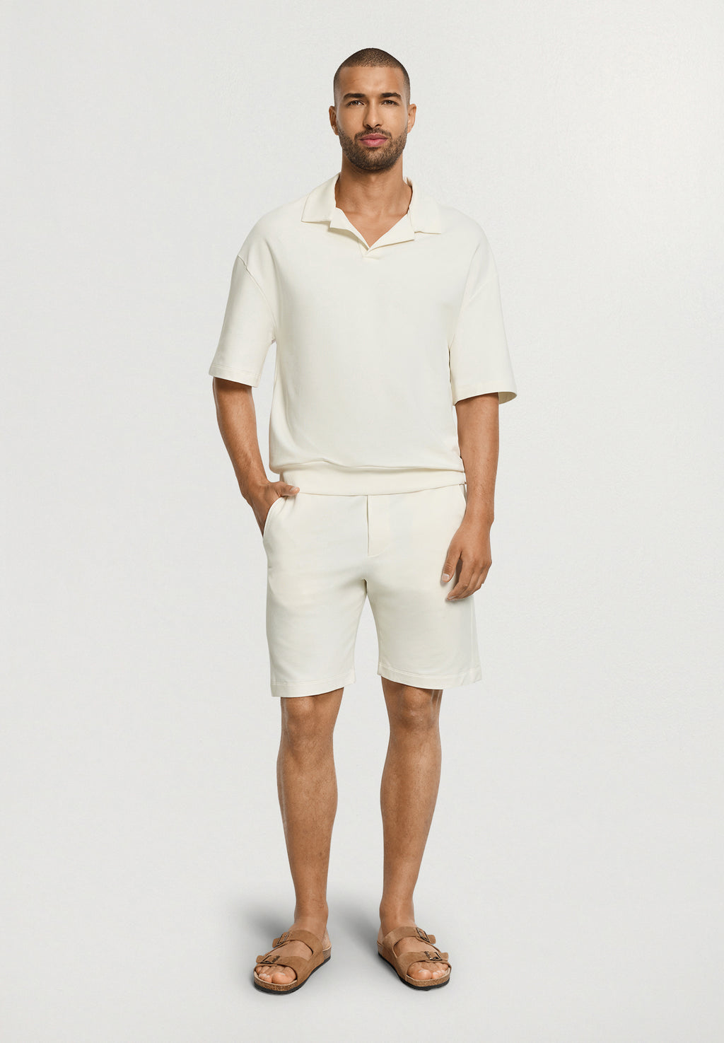 Natural Living S/Slv Sweatshirt | Misty White 75776-2123