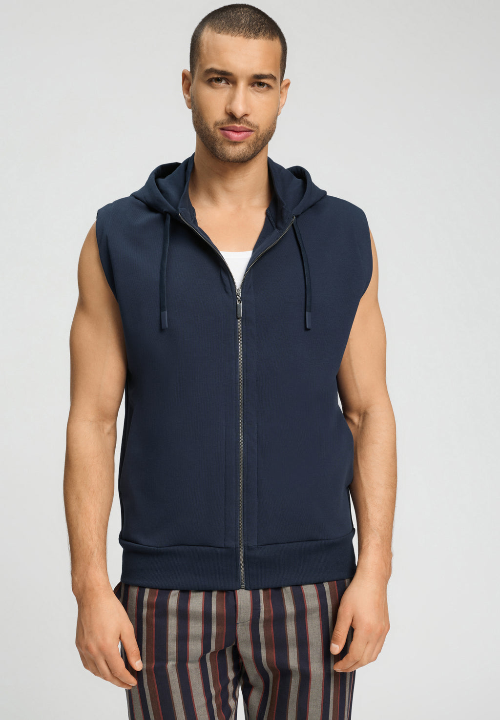 Natural Living Hoody Vest | Deep Navy 75777-1610