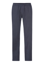 Cozy Comfort Flannel Pants Solid | Steel Melange/Bluebay 75782-3166