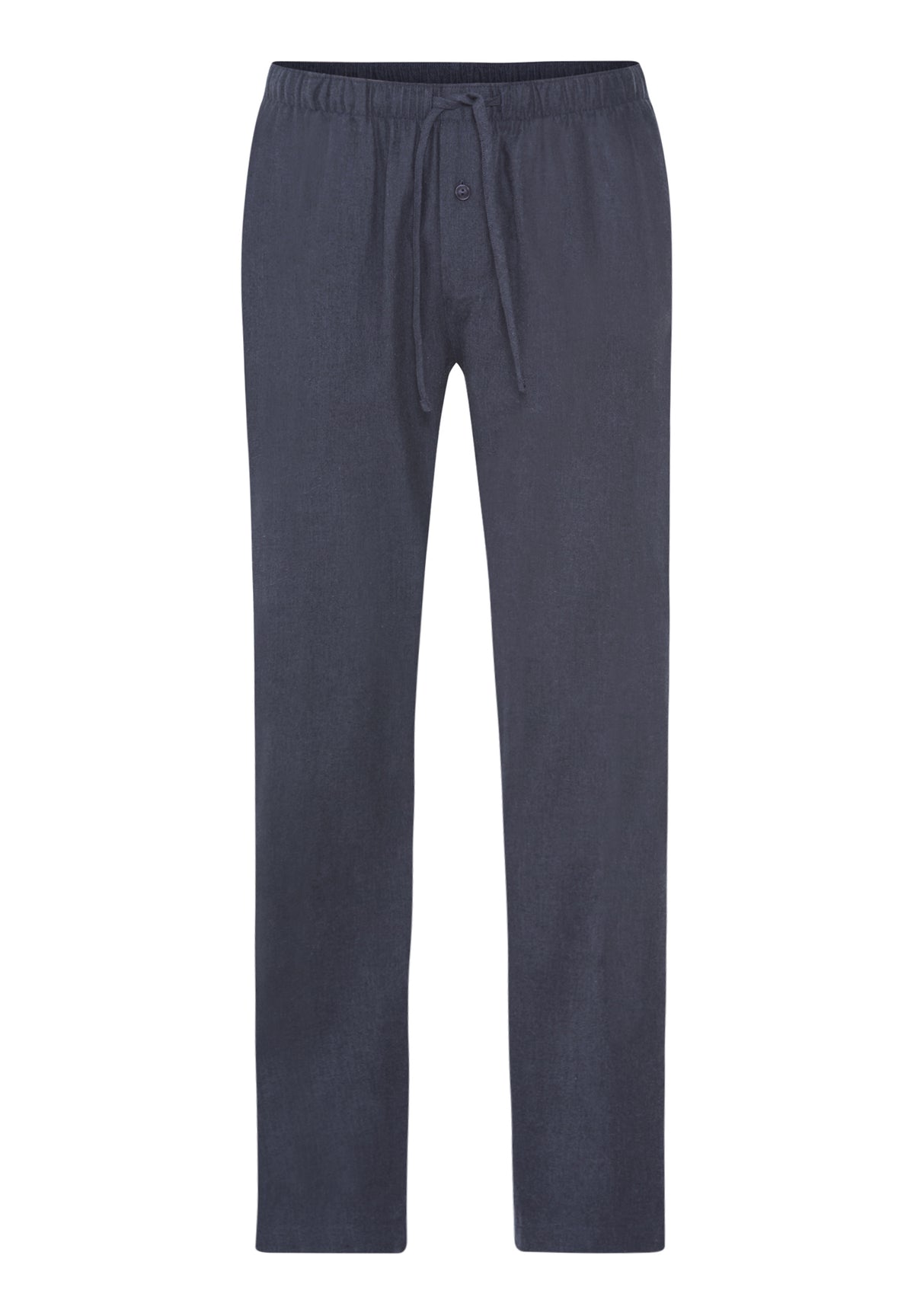 Cozy Comfort Flannel Pants Solid | Steel Melange/Bluebay 75782-3166