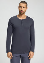Cozy Comfort L/Slv Henley Shirt | Stormy Gray 75783-2139
