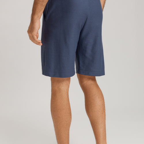 Loungy Summer Organic Cotton Drawsting Shorts | Vintage Indigo 75784-2617