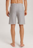Loungy Summer Organic Cotton Drawsting Shorts | Deep Breeze Stripe 75784-3026
