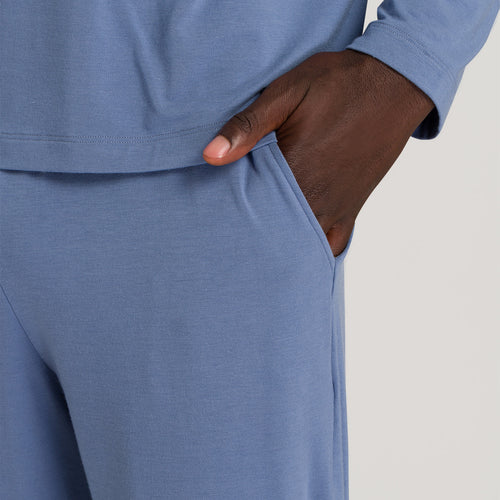 75794 Smart Sleep Long Sleeve Pajama Set - 1673 Labrador Blue