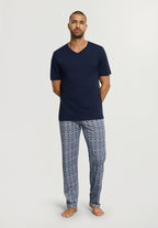 Night And Day Cotton and TENCEL™ V-Neck T-Shirt | Deep Navy 75797-1610