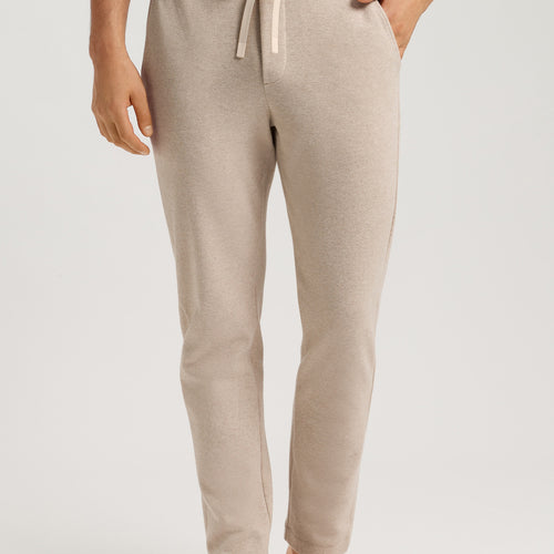 Cozy Living Organic Cotton Soft Jersey Pants | Camel Melange 75817-2895