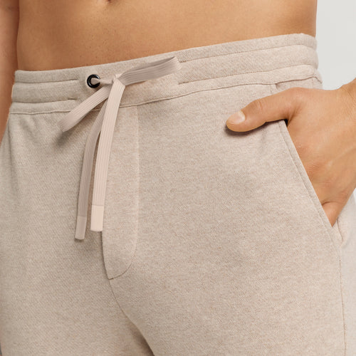 Cozy Living Organic Cotton Soft Jersey Pants | Camel Melange 75817-2895