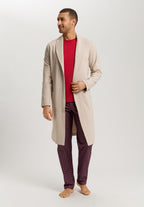 Cozy Living Organic Cotton Soft Jersey Robe | Camel Melange 75821-2895