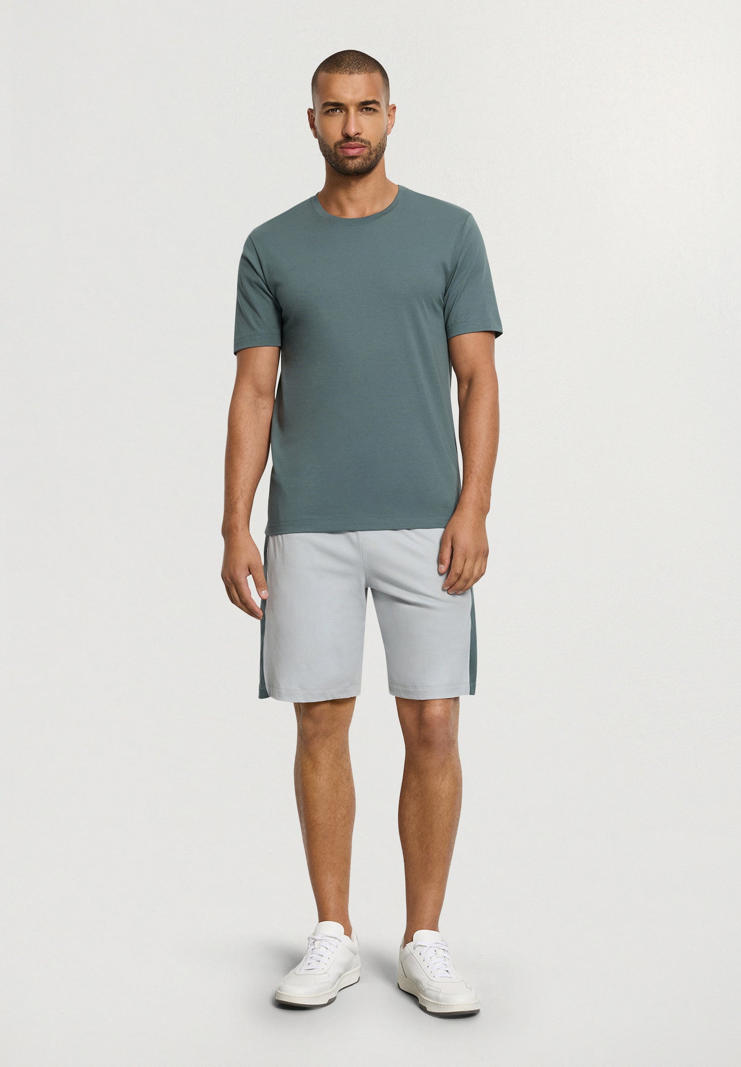 Night And Day Cotton Drawstring Shorts | Skyline Gray 75824-2679