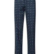 Night And Day Cotton Drawstring Pajama Pants | Black/Periwinkle 75829-3003