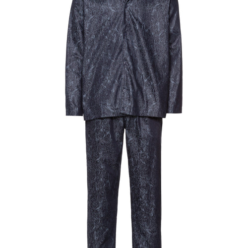 Selection Satin Cotton Pajama Set | Nightshade Woven 75835-3038