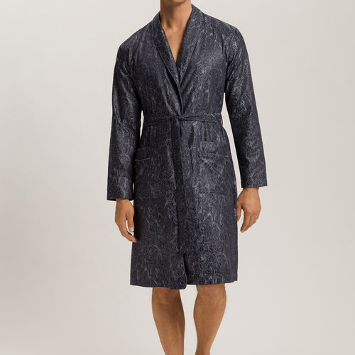 Selection Satin Cotton Robe | Nightshade Woven 75836-3038