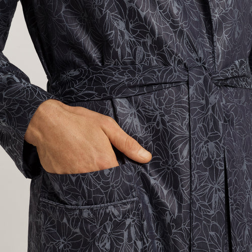 Selection Satin Cotton Robe | Nightshade Woven 75836-3038