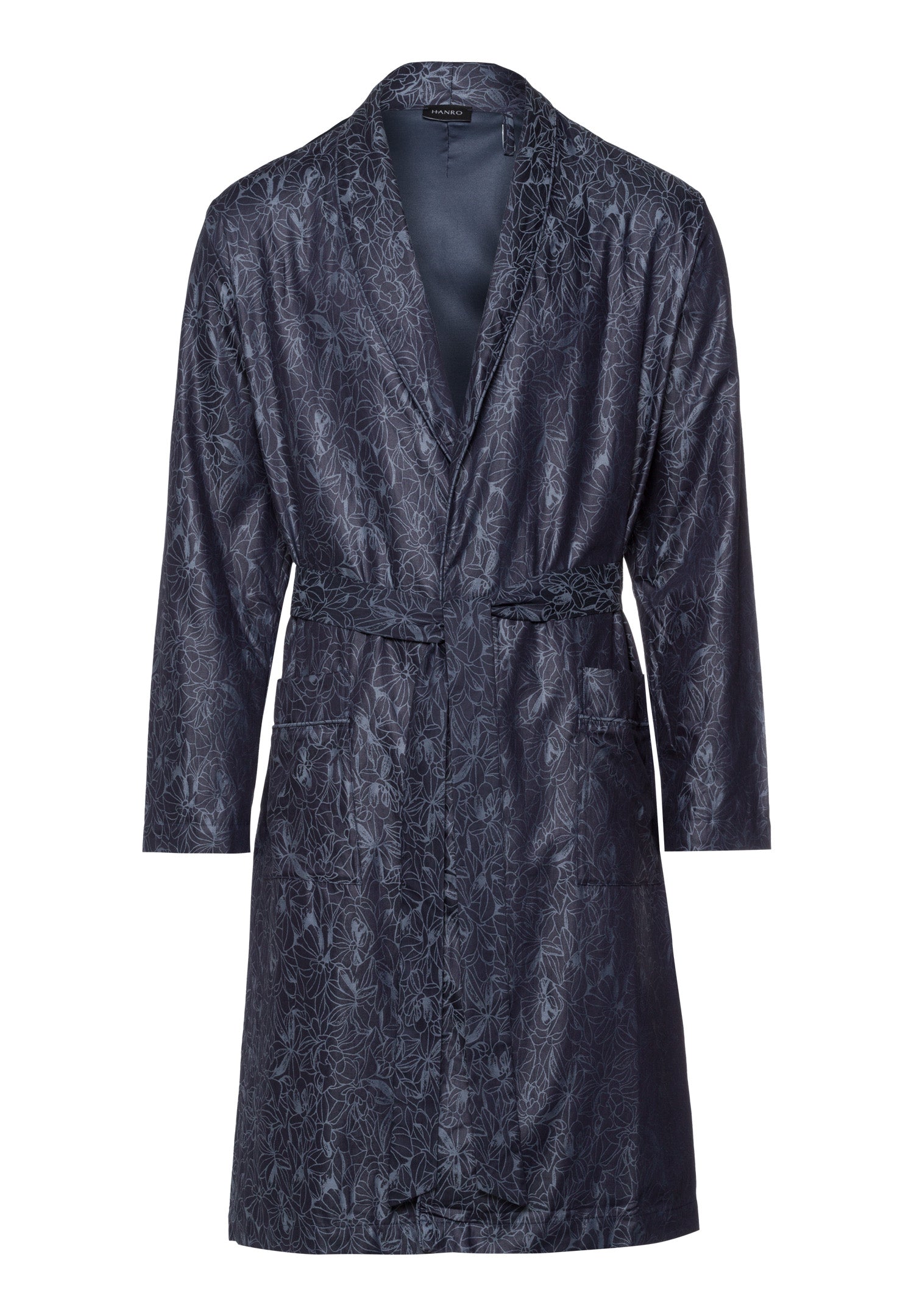 Selection Satin Cotton Robe | Nightshade Woven 75836-3038