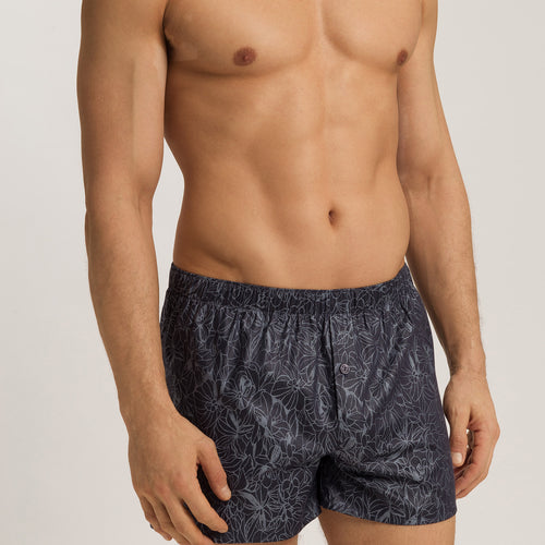 Selection Satin Cotton Boxers | Nightshade Woven 75837-3038