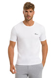 75853 Living Shirts S/Slv Shirt With Hanro Embroidery - 101 White