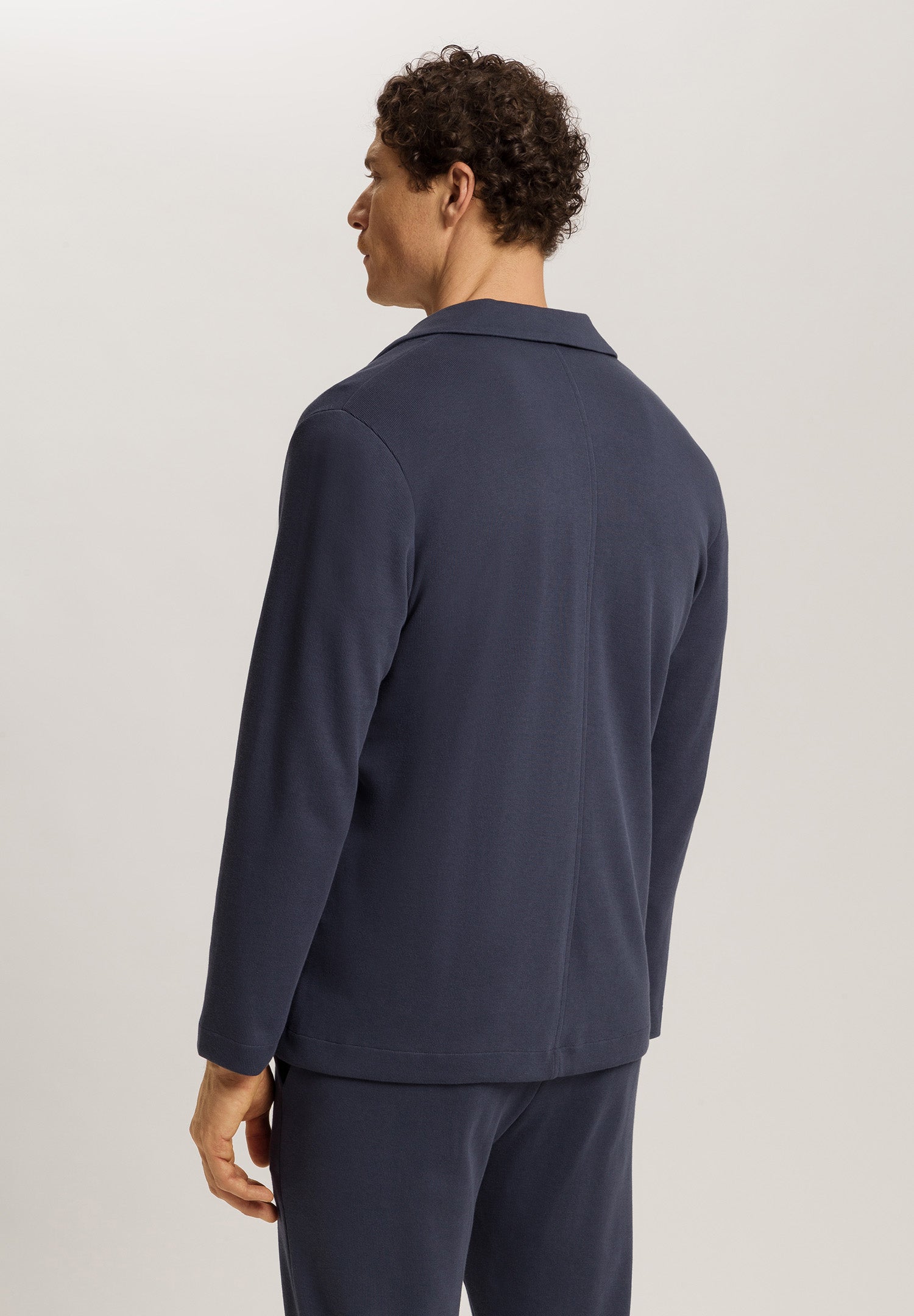 Travelwear Cotton Rib Blazer | Ombre Blue 75859-2635