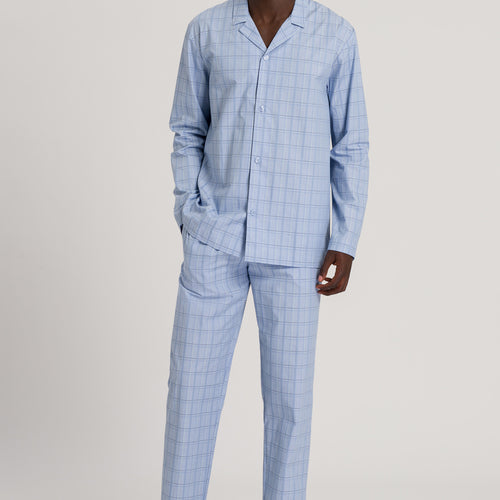 75893 Ian Long Sleeve Pajama Set - 2357 Galactic Check