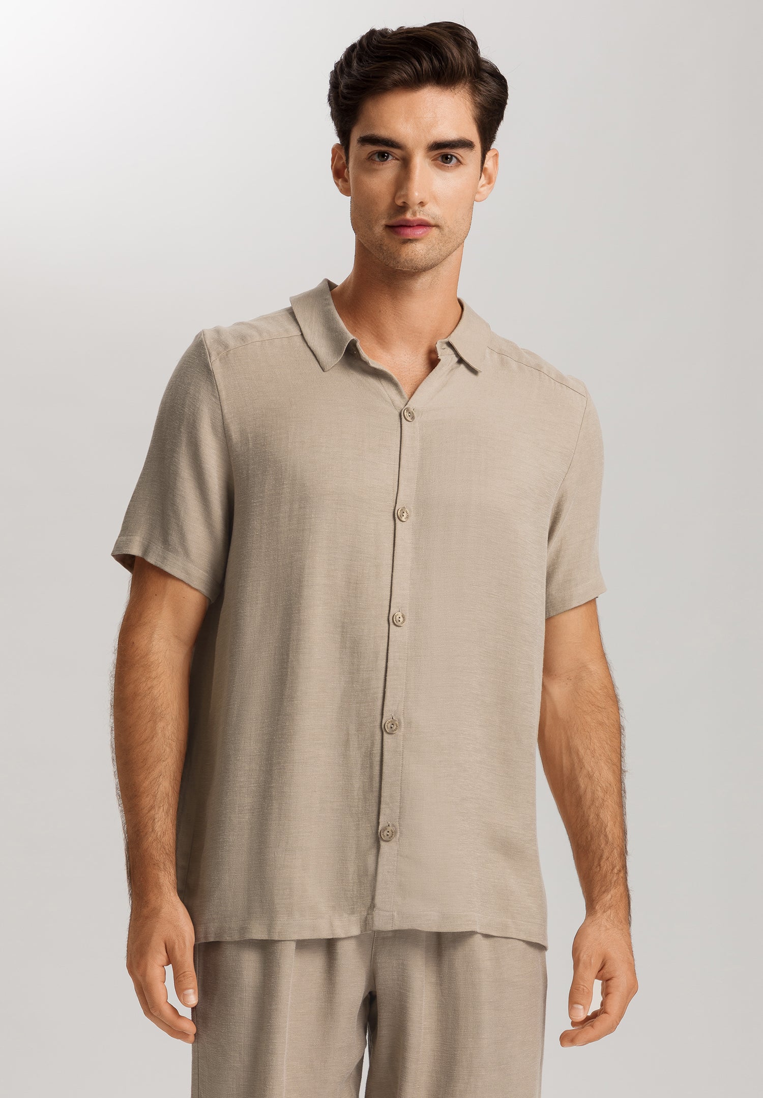 Urban Casuals Linen Blend Button Front Shirt | Savanna 75923-2809