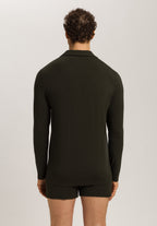Casuals Notch Collar Button Front Shirt | Earthy Ink Melange 75991-3044