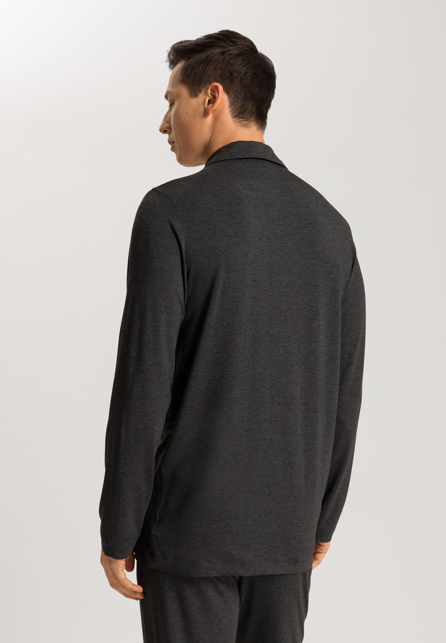 75991 Casuals Long Sleeve Button Front Shirt - 996 Caviar