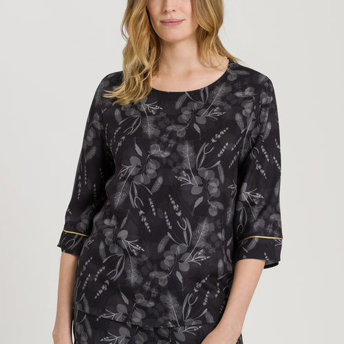 76160 Lilova Woven 3/4 Sleeve Shirt - 2987 Mystic Shadow