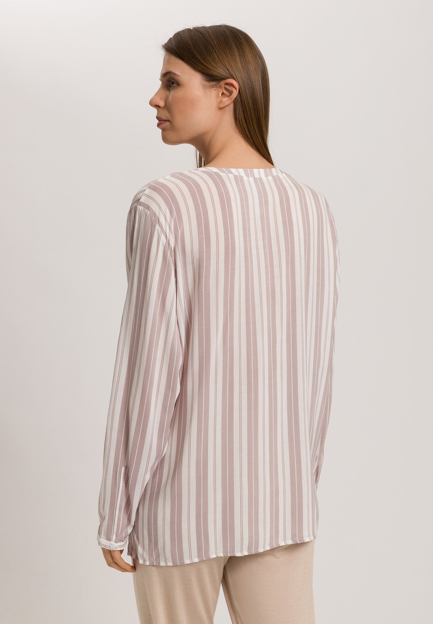 Lara Long Sleeve Shirt | Jaquard Stripe 76173-1076