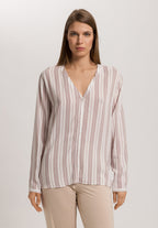 Lara Long Sleeve Shirt | Jaquard Stripe 76173-1076