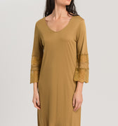 76182 Lilova 3/4 Sleeve Gown Nightdress 100cm - 1246 Gold