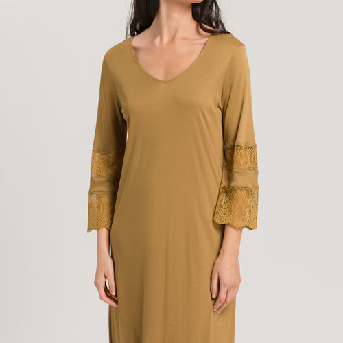 76182 Lilova 3/4 Sleeve Gown Nightdress 100cm - 1246 Gold